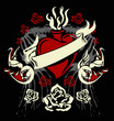 Bird Sailor Tattoo With Rose Bird Sailor Tattoo With Rose