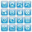 Web Buttons (Miscellaneous II) (blue; vector) (x16)