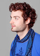man curly hair