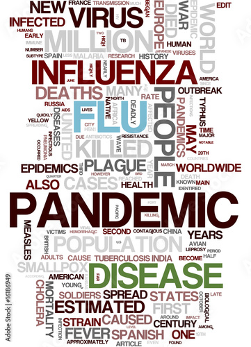 Flu Pandemic H1N1 word cloud
