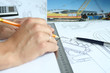 Excavator's drawing Excavator's drawing