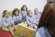 Teacher reading to students