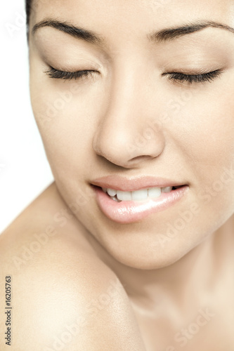 Photo: Close up of womans face Close up of womans face
