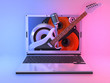 laptop music