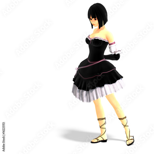 Sexy Girl Clothes on Young Sexy Cartoon Girl In Gothic Clothes    Ralf Kraft  16225113