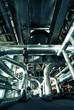 different size and shaped pipes at a power plant