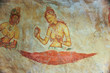barbusige Wolkenmädchen in Sigiriya, dem Palast des Kashyapa