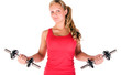 Young beautiful woman in the gym