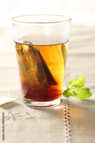 a glass of tea