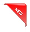 New red corner business ribbon New red corner business ribbon