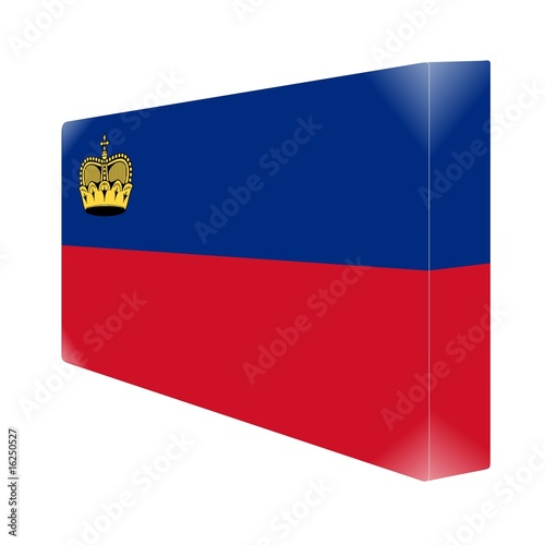 brique glassy avec drapeau liechtenstein