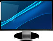 Computer Monitor with blue design