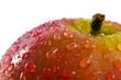 Water drops on apple
