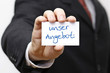Foto: Karte oder Schild mit: unser Angebot Karte oder Schild mit: unser Angebot