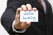Foto: Karte oder Schild mit online banking Karte oder Schild mit online banking