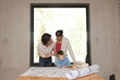 family with house model