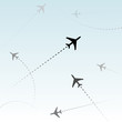 Commercial Airline Passenger Airplanes flights air traffic