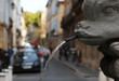 Streets in Aix-en-Provence, detail of a fountain