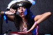 cool DJ in action