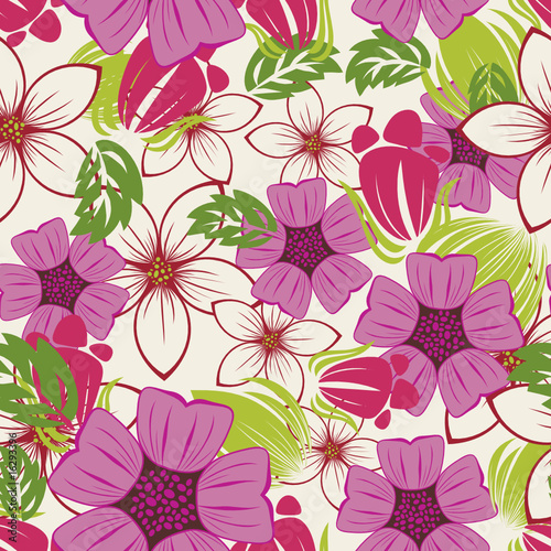 Vector: floral seamless background floral seamless background