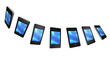 Téléphone portable 3d rotation