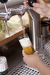 frisch gezapftes bier