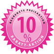 Preisaktion 10 % Rabatt