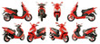 scooters and motorcycles