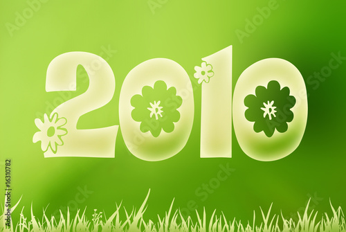 2010 fond vert nature