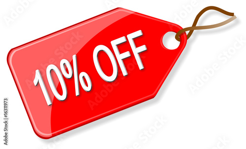 Sale tag - 10% off