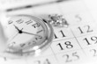 Foto: pocket watch and calendar pocket watch and calendar
