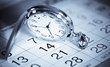 Foto: pocket watch and calendar pocket watch and calendar