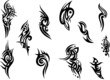 Tattoo, Tribal Ornament, Muster, XXL Set