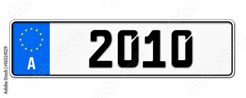 Illustration: Autokennzeichen 2010 Autokennzeichen 2010