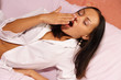 yawning