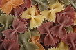 tricolor bowtie (bow tie) pasta