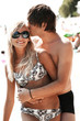 Young attractive couple on a beach