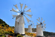 Photo: Traditional wind mills in the Lassithi plateau, Crete, Greece. Traditional wind mills in the Lassithi plateau, Crete, Greece.