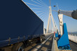 Photo: truck on bridge (You can use the side of trucks to insert a text truck on bridge (You can use the side of trucks to insert a text