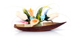 Barque florale