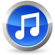 Musiknote - Button