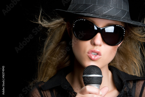 Photo: Young Singing Girl Young Singing Girl