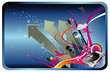 composicion urbana en vector