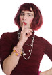 A man dressed as a woman A man dressed as a woman