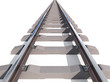 Railway isolated on white background