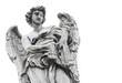Statue of angel isolated on white background