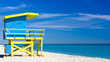 cabin on the beach, Miami Beach, Florida, USA