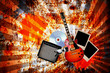 Grunge guitar background