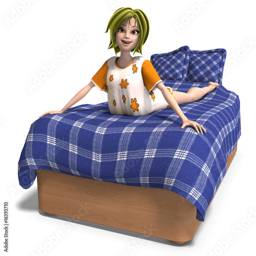 Sweet Girls on Photo  Young Sweet Cartoon Girl Invites To A Slumber Party    Ralf
