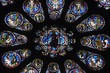 France, vitraux de la cathédrale de Chartres, rosace France, vitraux de la cathédrale de Chartres, rosace